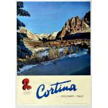 Sport Poster Cortina dAmpezzo Dolomites Ski Italy