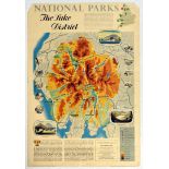 Travel Poster National Parks The Lake District