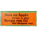 Advertising Poster Apple Twice a Day Fitness Diet