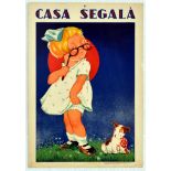 Advertising Poster Casa Segala Eye Glasses Puppy Girl