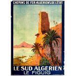 Travel Poster Algeria State Railways Morocco Figuig Africa