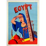 Travel Poster Egypt Obelisk
