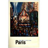 Travel Poster Paris Gromaire Bastille Day