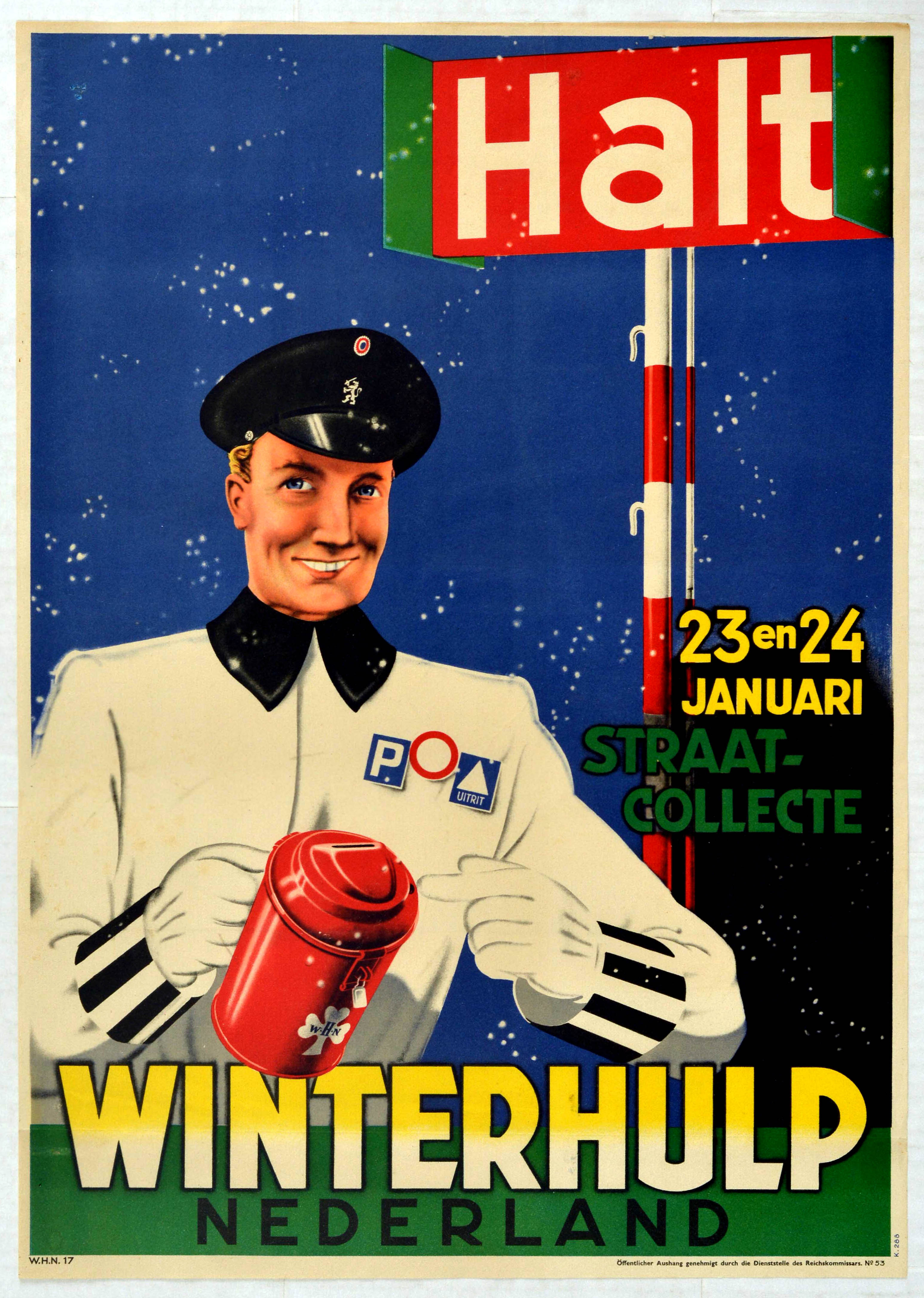 Advertising Poster Charity Winter Help Netherlands