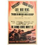 War Poster Salute the Soldier Artillery Redearth Mount WWII UK