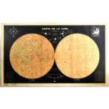 Advertising Poster Moon Map Astronomy