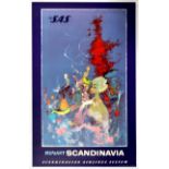 Travel Poster Pleasant Scandinavia SAS Airline