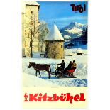 Travel Poster Kitzbuhel Ski Tirol Austria