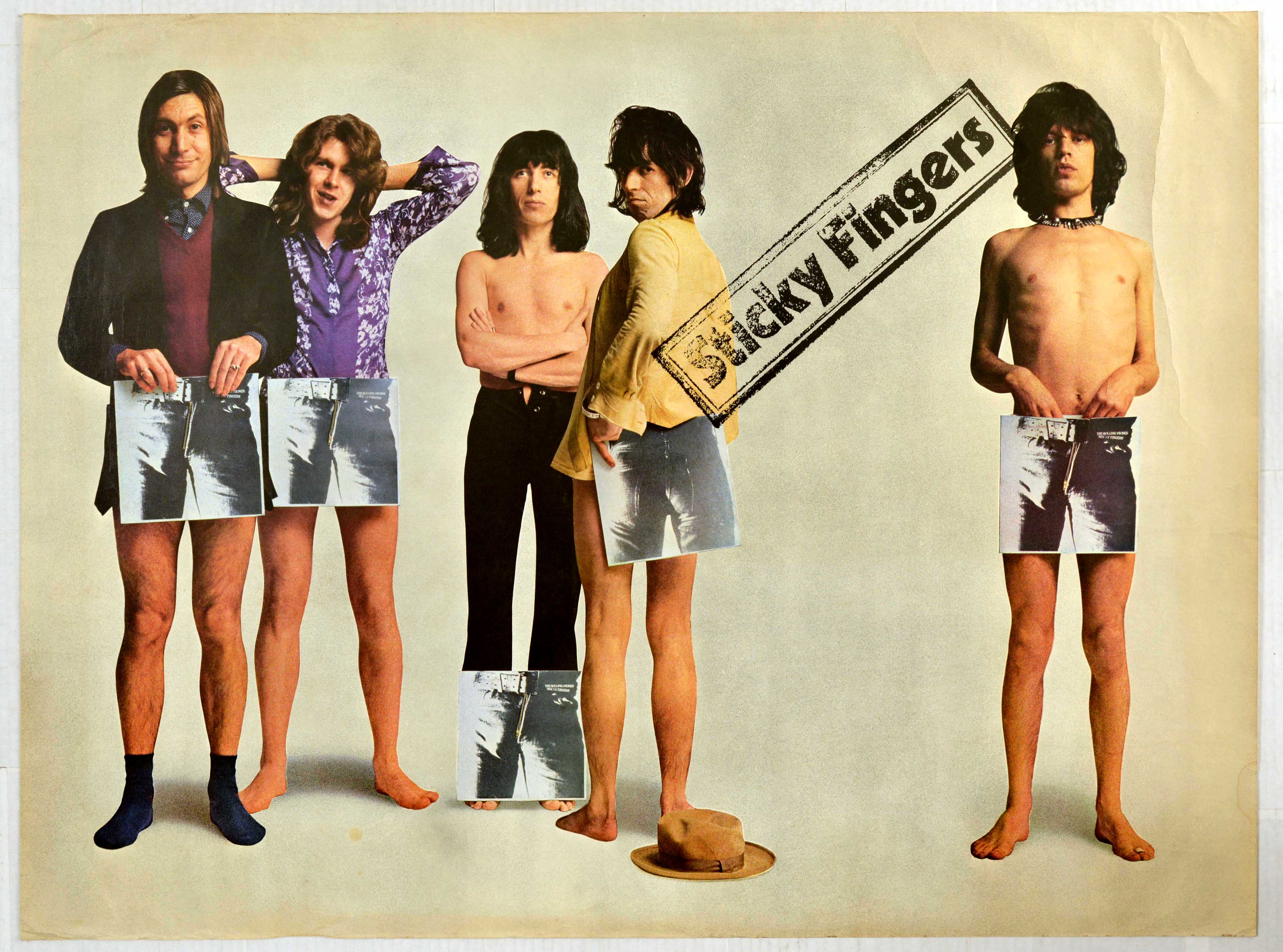 Advertising Poster Rolling Stones Sticky Fingers