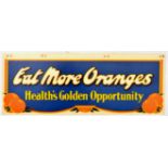 Advertising Poster Eat More Oranges Health Golden Opportunity