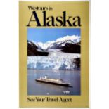 Travel Poster Alaska Cruises USA Westours