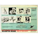 Propaganda Poster Set RAF Helicopter Rescue Ejection Seat Royal Air Force