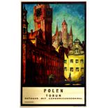 Travel Poster Poland Torun Copernicus