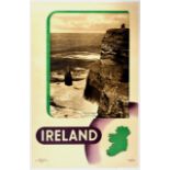 Travel Poster Ireland Cliffs of Moher County Clare