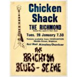 Advertising Poster Chicken Shack Concert Brighton Blues Scene