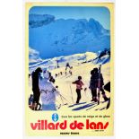 Sport Poster Villard De Lans Skiing France Auvergne Vercors