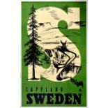 Travel Poster Lappland Sweden