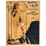 Advertising Poster Theatre Du Rire Striptease France Paris Incessamment Ouverture
