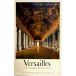 Travel Poster Versailles Palace Hall of Mirrors France