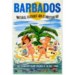 Travel Poster Barbados Natural Outdoor Air Conditioning