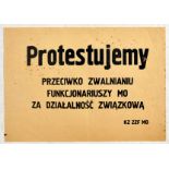 Propaganda Poster Set Political Protest Solidarnosc Poland Socialism