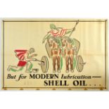 Advertising Poster Shell Oil Boadicea Chariot John Banting