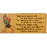 Advertising Poster Set Nursery Rhymes Children