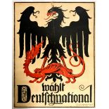 Propaganda Poster Elections German National Party Eagle