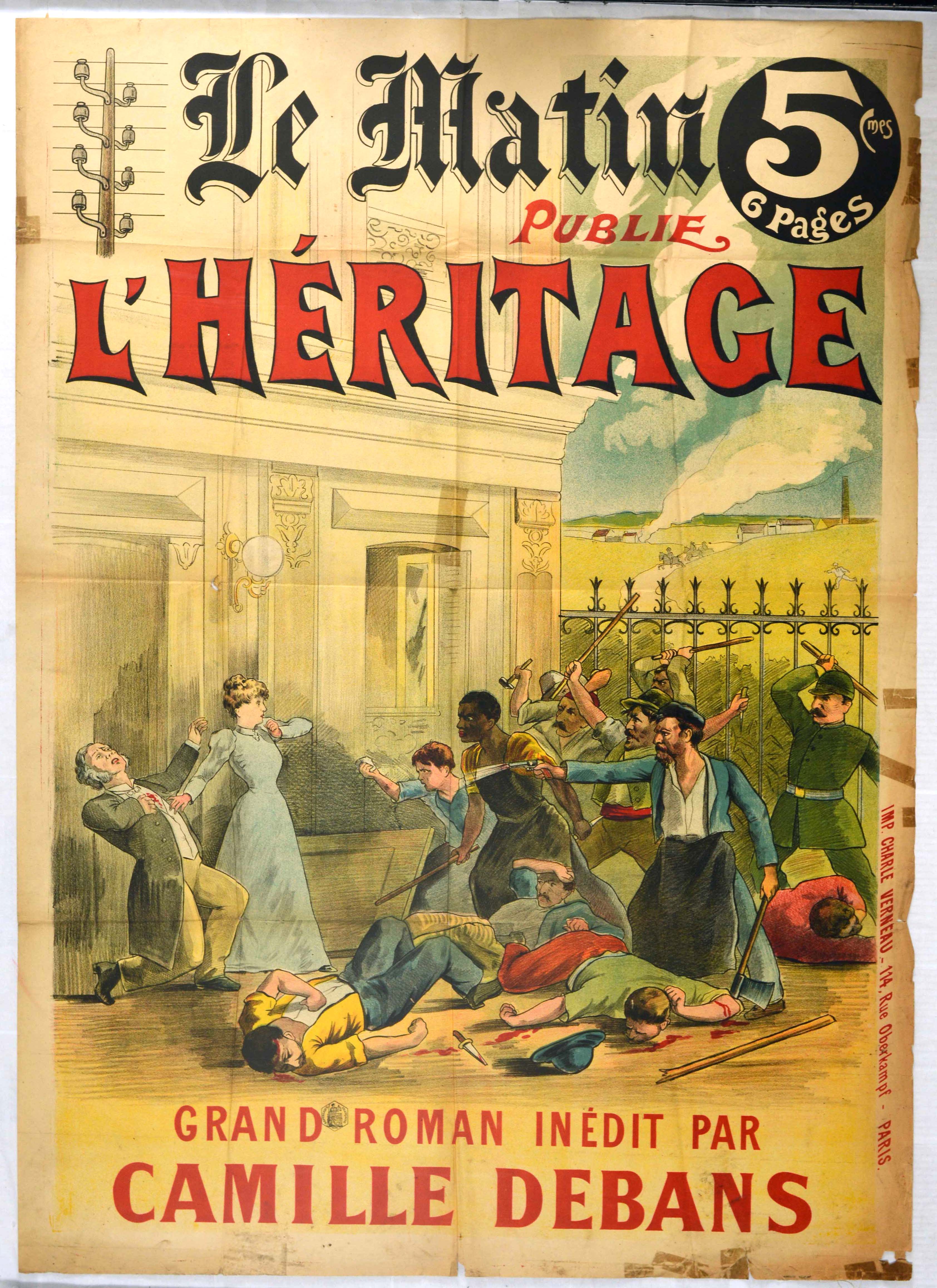 Advertising Poster Le Matin Book Publisher Heritage