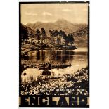 Travel Poster Morecambe Bay Lake District England