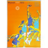 Sport Poster Munich Olympics 1972 Basketball