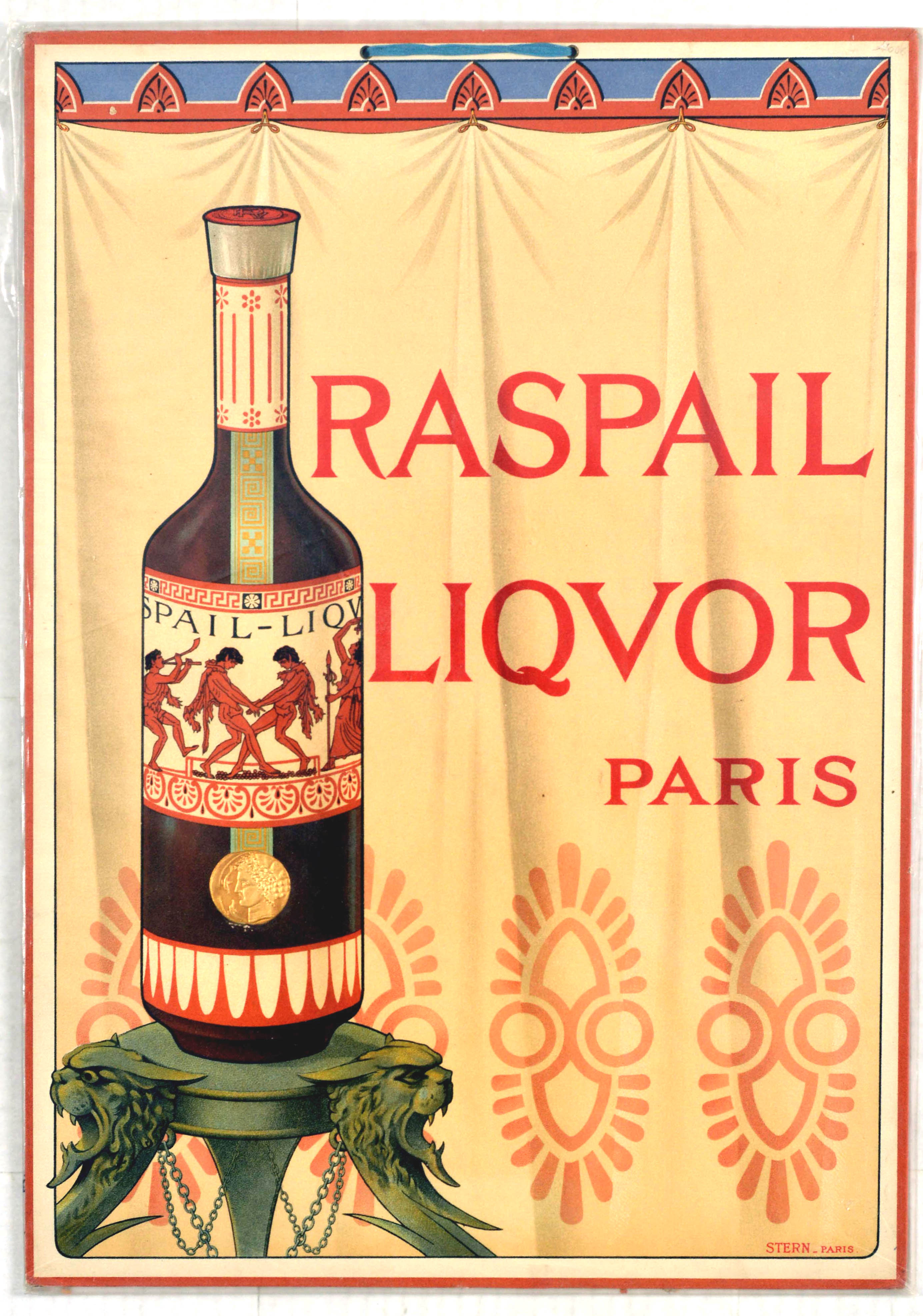 Advertising Poster Raspail Liquor Alcohol Paris