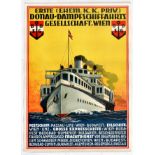 Travel Poster First Danube Steamship Company Vienna