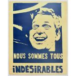 Advertising Poster France May 68 Mai 68 Undesirables Bernard Rancillac