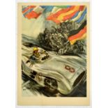 Sport Poster Mercedes Benz 300SLR Formula One Grand Prix Car Racing