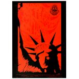 Rock Concert Poster Blood Sweat and Tears Bill Graham Statue of Liberty