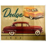 Advertising Poster Dodge Kingsway 1953