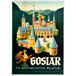 Travel Poster Goslar Castle Medieval Germany