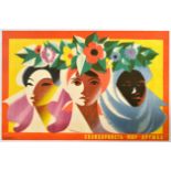 Propaganda Poster Solidarity Peace Friendship USSR Feminism