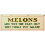 Advertising Poster Melons May Wet the Ears