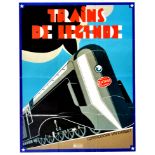 Travel Poster Legendary Trains Commodore Vanderbilt Art Deco
