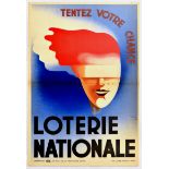 Advertising Poster Loterie Nationale National Lottery Art Deco