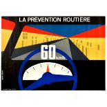 Propaganda Poster Car Road Safety Speed Limit