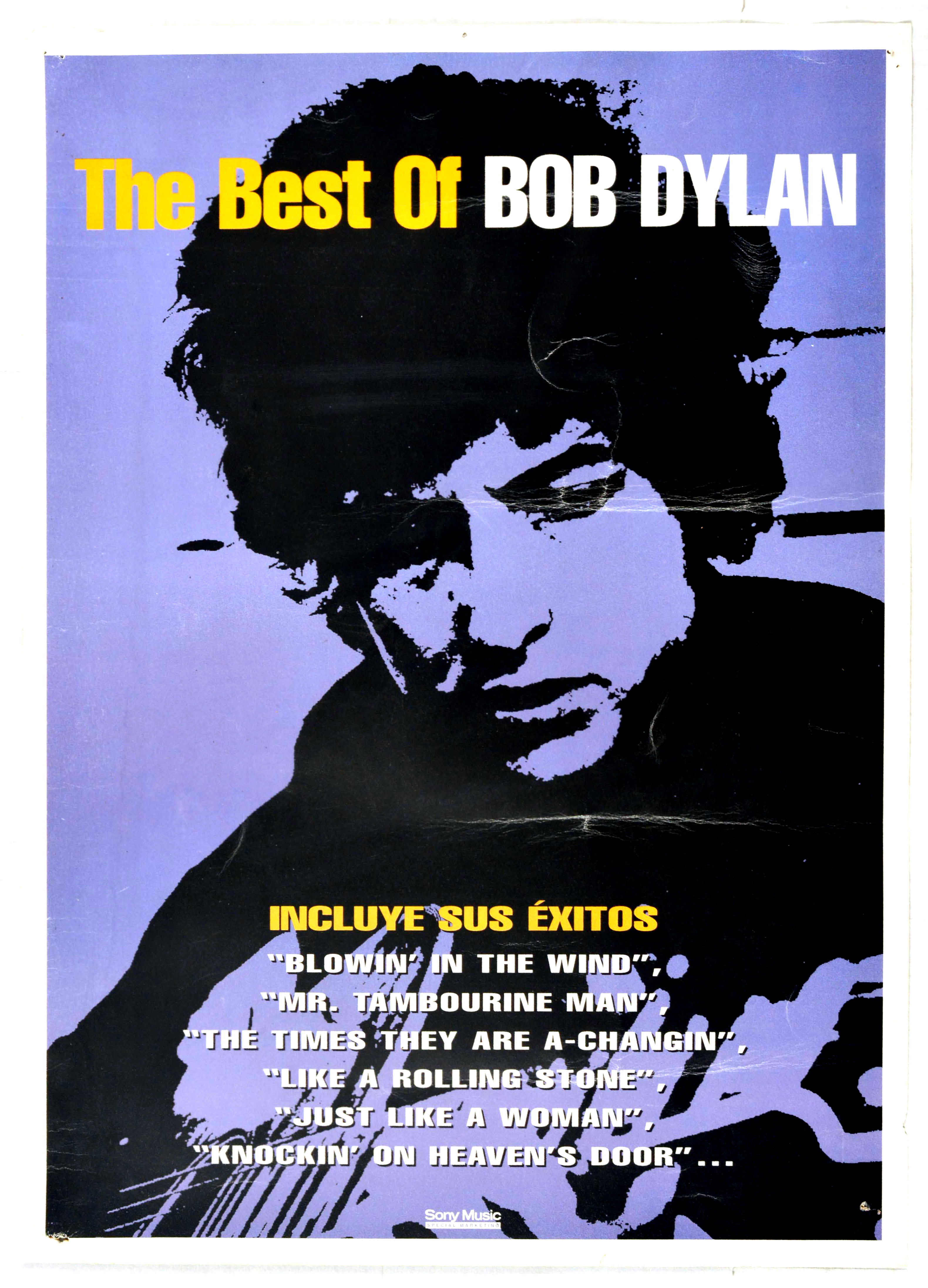 Advertising Poster Best of Bob Dylan Record Sony Music - Image 2 of 2