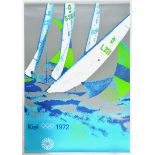 Sport Poster Munich Olympics 1972 Sailing Yacht