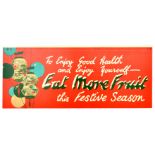 Advertising Poster Lantern Festival Eat More Fruit Festive Season