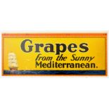 Advertising Poster Sunny Mediterranean Grapes