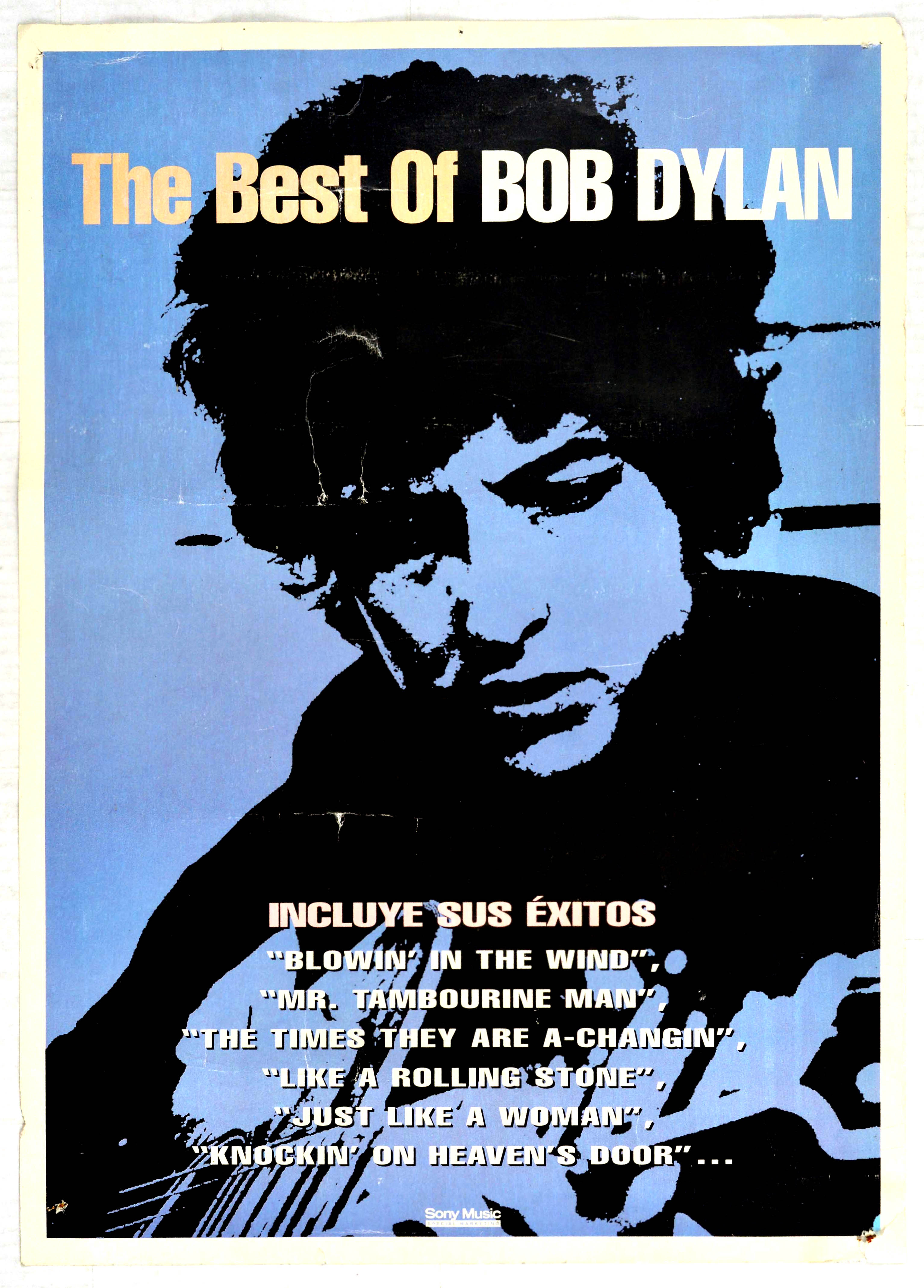 Advertising Poster Best of Bob Dylan Record Sony Music