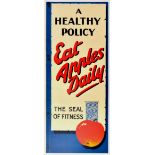 Advertising Poster Health Fitness Diet Eat Apples Daily