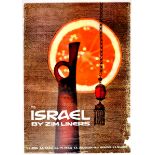 Travel Poster Israel by Zim Liners Shipping Line